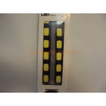 Дневные ходовые огни LED COB DRL 18 см (6 светящихся сегментов)